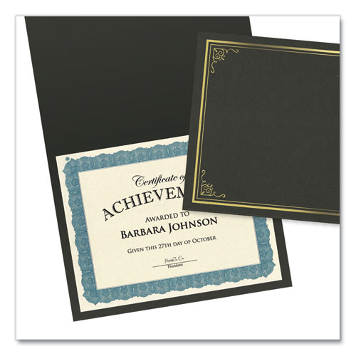 Image of Geographics® Award Certificates, 8.5 X 11, Natural With Blue Braided Border, 15/Pack