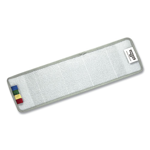 OmniClean Microfiber Pads, 16", Gray, 5/Pack
