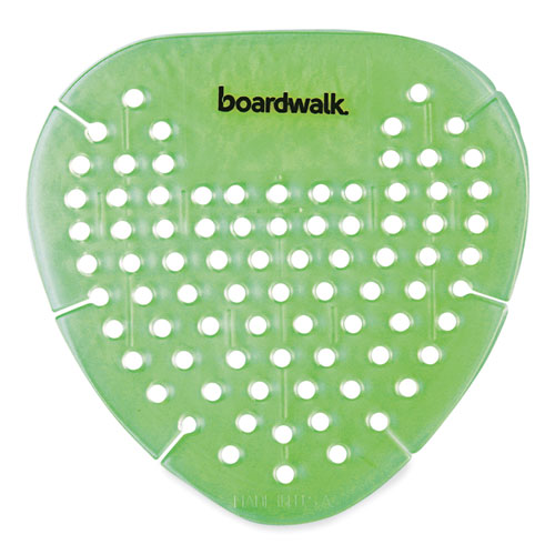 Image of Boardwalk® Gem Urinal Screens, Herbal Mint Scent, Green, 12/Box