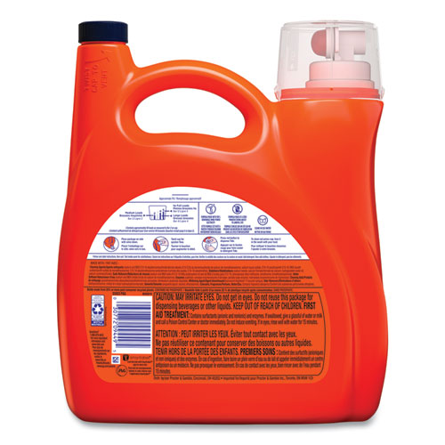 Image of Tide® Hygienic Clean Heavy 10X Duty Liquid Laundry Detergent, Spring Meadow Scent, 146 Oz Pour Bottle, 4/Carton