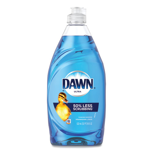 Dawn® Ultra Liquid Dish Detergent, Original Scent, 18 oz Pour Bottle, 10/Carton
