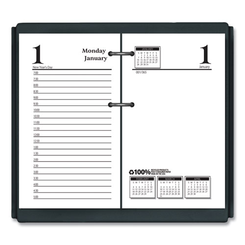 Economy Daily Desk Calendar Refill, 3.5 x 6, White Sheets, 2023