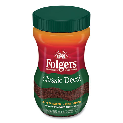 Image of Folgers® Instant Coffee Crystals, Classic Decaf, 8 Oz