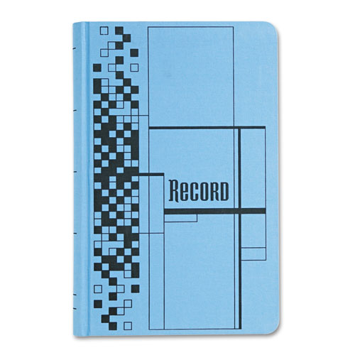 Adams® Record Ledger Book, Record-Style Rule, Blue Cover, 11.75 x 7.25 Sheets, 500 Sheets/Book