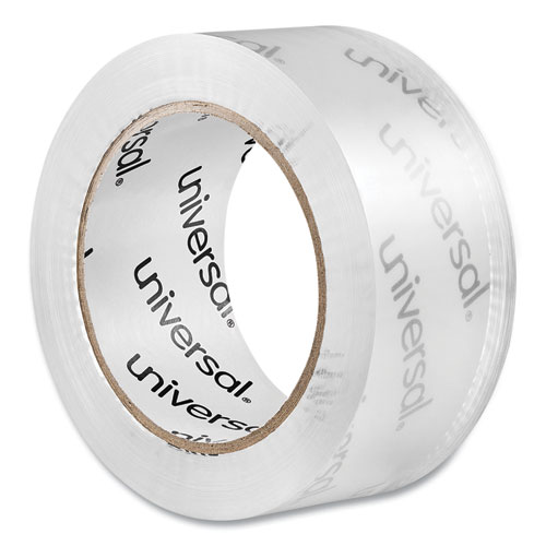 Image of Universal® Deluxe General-Purpose Acrylic Box Sealing Tape, 3" Core, 1.88" X 109 Yds, Clear, 12/Pack
