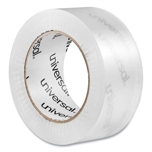 Image of Universal® Quiet Tape Box Sealing Tape, 3" Core, 1.88" X 109 Yds, Clear, 6/Pack