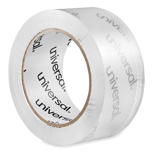 Image of Universal® Deluxe General-Purpose Acrylic Box Sealing Tape, 1.7 Mil, 3" Core, 1.88" X 109 Yds, Clear, 6/Pack