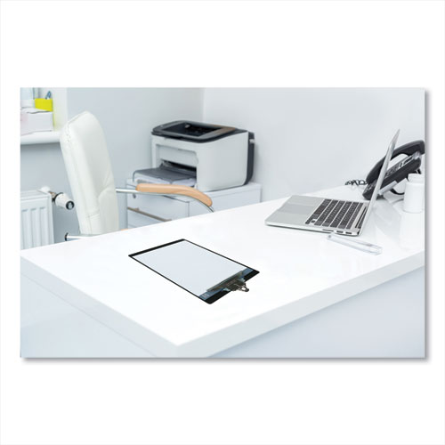 Image of Saunders Aluminum Clipboard, 1" Clip Capacity, Holds 8.5 X 11 Sheets, Black