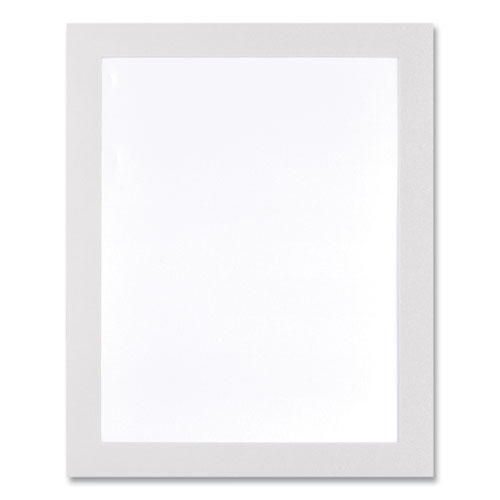 Deflecto® Self Adhesive Sign Holders, 10.5 X 13, Clear With White Border, 2/Pack