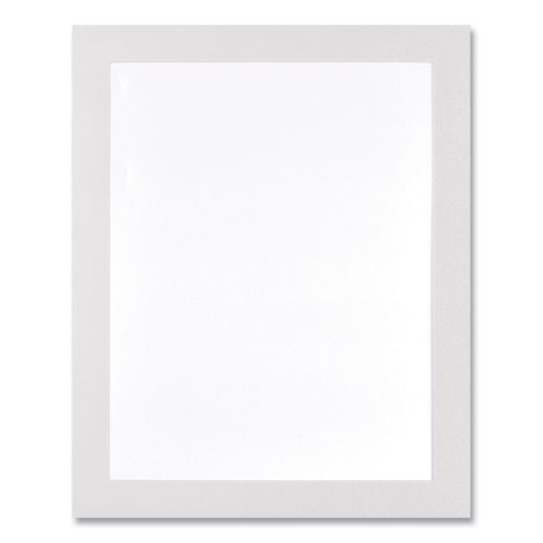 Image of Deflecto® Self Adhesive Sign Holders, 13 X 19, Clear With White Border, 2/Pack