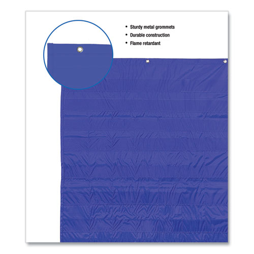 Image of Carson-Dellosa Education Complete Calendar And Weather Pocket Chart, 51 Pockets, 26 X 37.25, Blue
