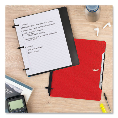 Image of Five Star® Flex Notebinder, 5-Subject, Medium/College Rule, Randomly Assorted Cover Colors, (60) 11" X 8.5 Sheets