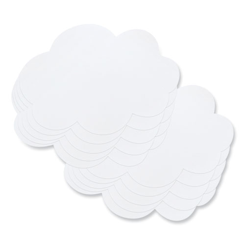 Image of Pacon® Self Stick Dry Erase Clouds, 7 X 10, White Surface, 10/Pack