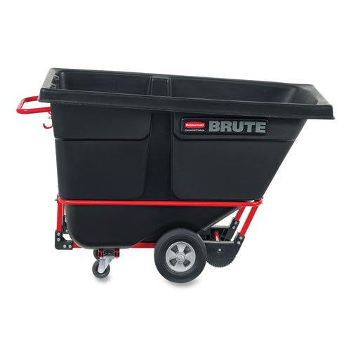 BRUTE Rotomolded Tilt Truck, 2 cu yd, 2,300 lb Capacity, Medium-Density Polyethylene, Black