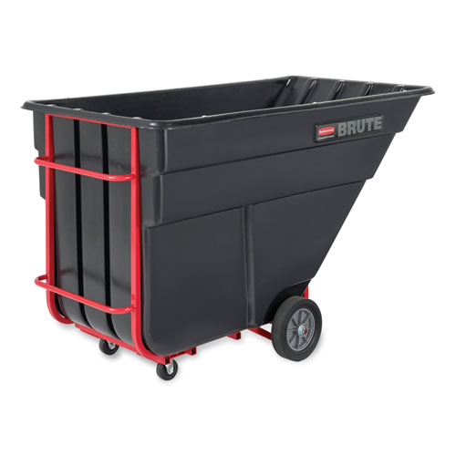 2.5 cu yd BRUTE Rotomolded Tilt Truck, 2,300 lb Capacity, Black