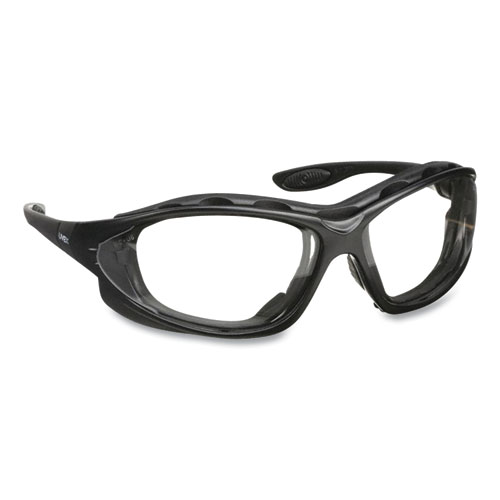 Honeywell Uvex™ Seismic Sealed Eyewear, Black Polycarbonate Frame, Clear Polycarbonate Lens