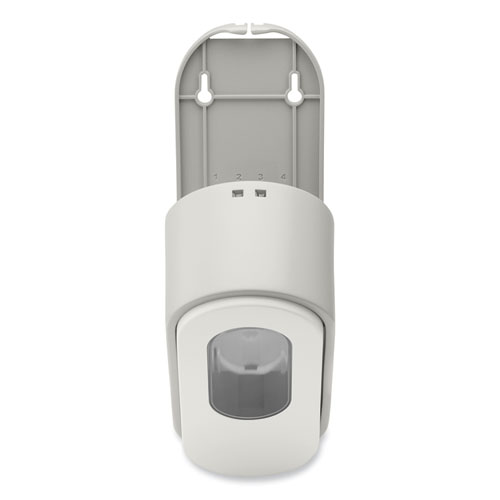 Image of Dial® Professional Versa Dispenser For Pouch Refills, 15 Oz, 3.75 X 3.38 X 8.75, Light Gray/White, 6/Carton
