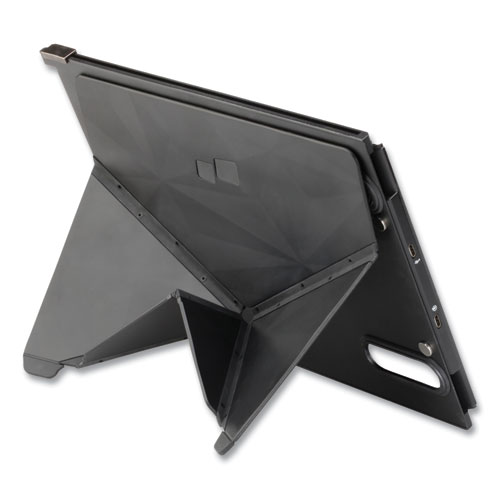 702500NIB0024 SKILCRAFT Mobile Pixel Kickstand for 14.1" and 15.6" Laptop Monitors, 8 x 0.2 x 10, Black, Supports 0.5 lb