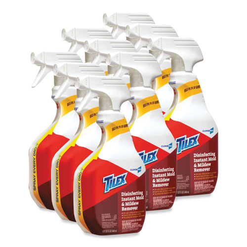 Tilex® Disinfects Instant Mildew Remover, 32 Oz Smart Tube Spray, 9/Carton