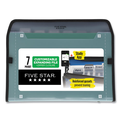 Five Star 5 Pocket Expanding File, Assorted, 1 Each (Quantity) 