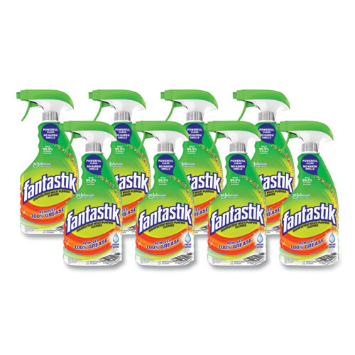 Image of Fantastik® Disinfectant Multi-Purpose Cleaner Fresh Scent, 32 Oz Spray Bottle, 8/Carton