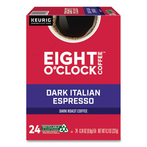 Dark Italian Espresso Coffee K-Cups, 24/Box
