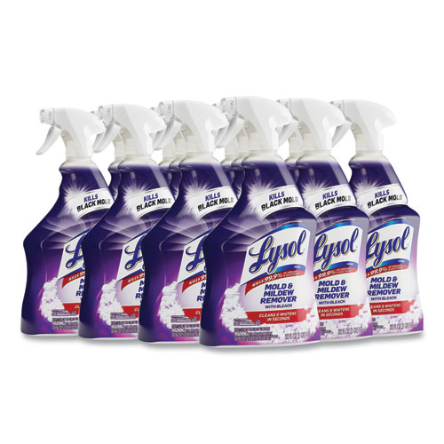 Image of Lysol® Brand Mold And Mildew Remover With Bleach, 32 Oz Spray Bottle, 12/Carton