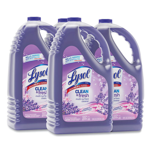 Image of Lysol® Brand Clean And Fresh Multi-Surface Cleaner, Lavender And Orchid Essence, 144 Oz Bottle, 4/Carton