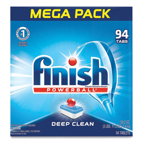 FINISH® Powerball Dishwasher Tabs, Fresh Scent, 94/Box, 4 Boxes/Carton
