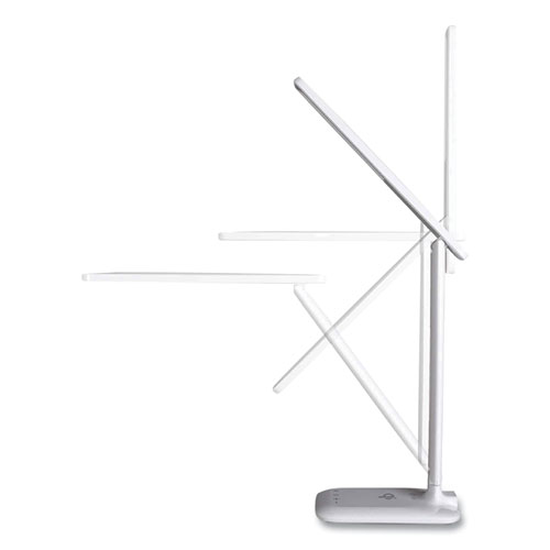 Wellness Series Slimline LED Desk Lamp, 5" to 20.25" High, White