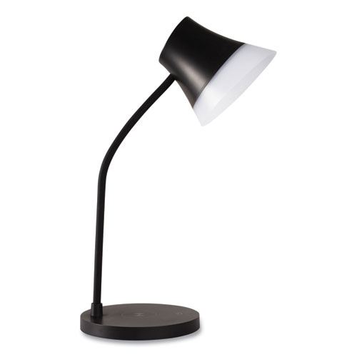 Wellness Series Shine LED Desk Lamp, 12" to 17" High, Black, Ships in 4-6 Business Days
