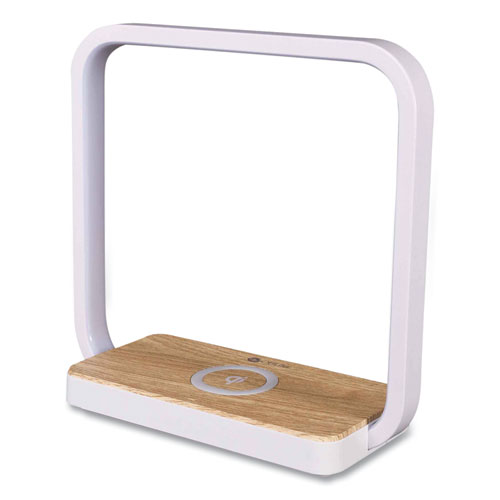 Wireless Charging Station with Night Light, USB, White, Ships in 4-6 Business Days