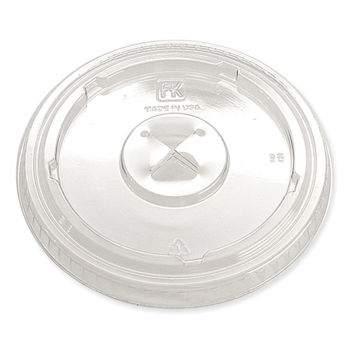 Image of Greenware Cold Drink Lids, X-Slot, Fits 12 oz to 20 oz Cup, 1,000/Carton