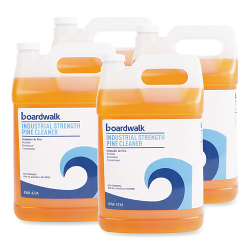Image of Boardwalk® Industrial Strength Pine Cleaner, 1 Gal Bottle, 4/Carton