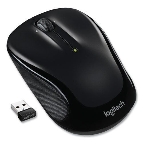 Logitech® M325S Wireless Mouse, 2.4 GHz Frequency, 32.8 ft Wireless Range, Left/Right Hand Use, Black