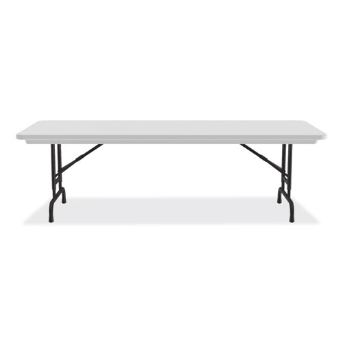 Adjustable Folding Tables, Rectangular, 60" x 30" x 22" to 32", Gray Granite Top, Black Legs, 4/Pallet