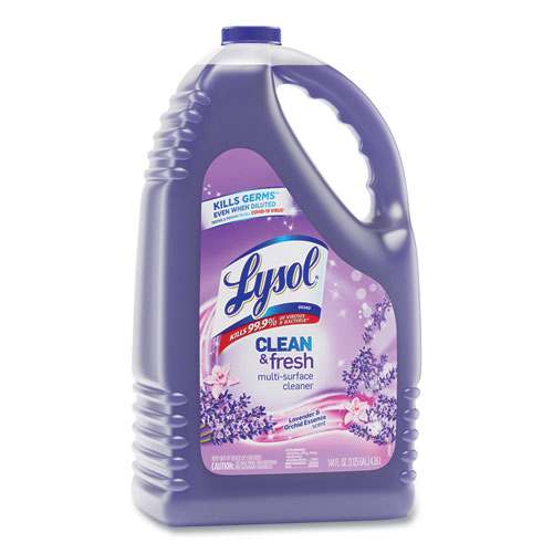LYSOL® Brand Clean and Fresh Multi-Surface Cleaner, Lavender and Orchid Essence, 144 oz Bottle