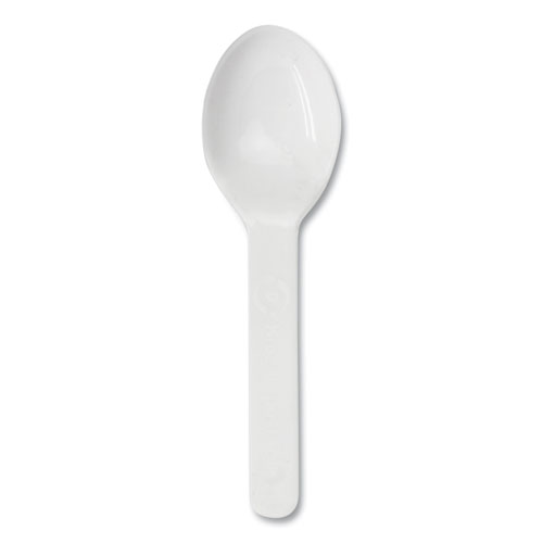 Image of PLA Compostable Cutlery, Tasting Spoon, White, 3,000/Carton