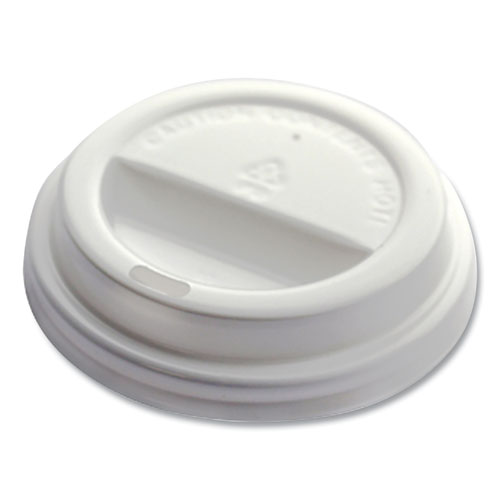 Emerald™ Universal Sip Through Plastic Hot Cup Lid, Fits All Sizes, White, 50/Pack, 20 Packs/Carton