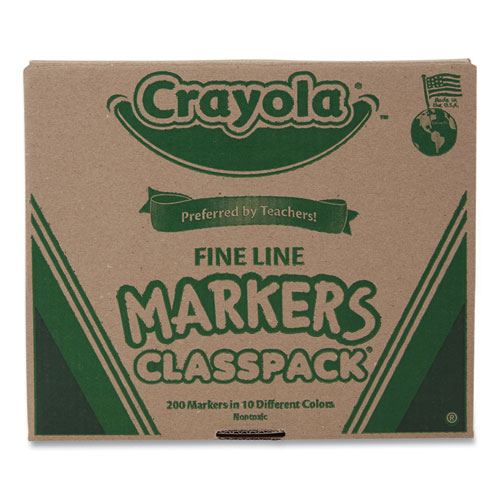Crayola Fine Line Fabric Markers Classpack