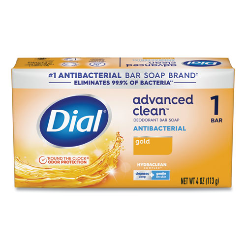 Dial® Deodorant Bar Soap, Iconic Dial Gold Fragrance, 4 oz Wrapped Retail Bar, 36/Carton