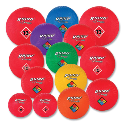 Image of Champion Sports Playground Ball Set, Multi-Size, Multi-Color, 14/Set