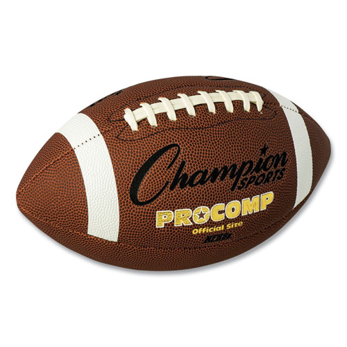 Champion Sports Pro Composite Football, Official Size, Brown