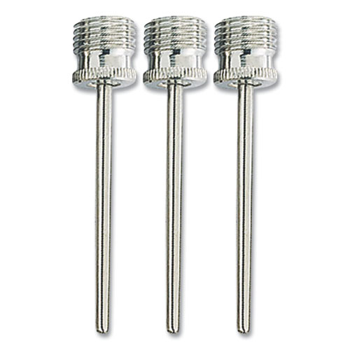 Champion Sports Nickel-Plated Inflating Needles For Electric Inflating Pump, 3/Pack