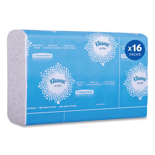 Kleenex® Reveal Multi-Fold Towels, 2-Ply, 8 x 9.4, White, 16/Carton
