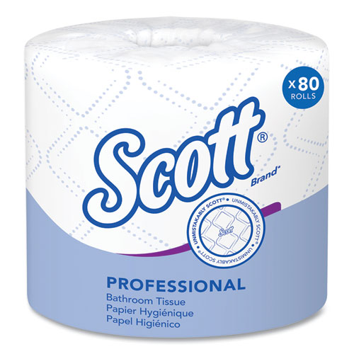 Scott® Essential Standard Roll Bathroom Tissue for Business, Septic Safe, 2-Ply, White, 550 Sheets/Roll