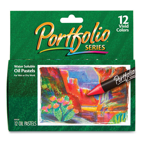 Crayola® Portfolio Series Oil Pastels, 12 Assorted Colors, 12/Pack