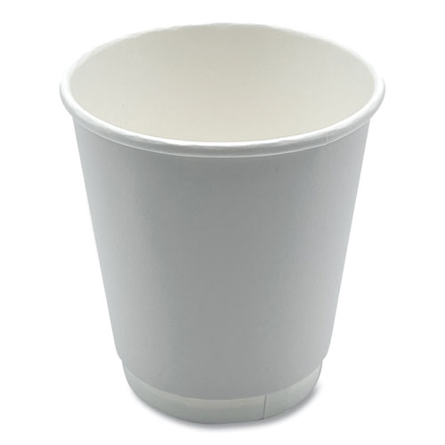 Boardwalk® Paper Hot Cups, Double-Walled, 10 oz, White, 500/Carton