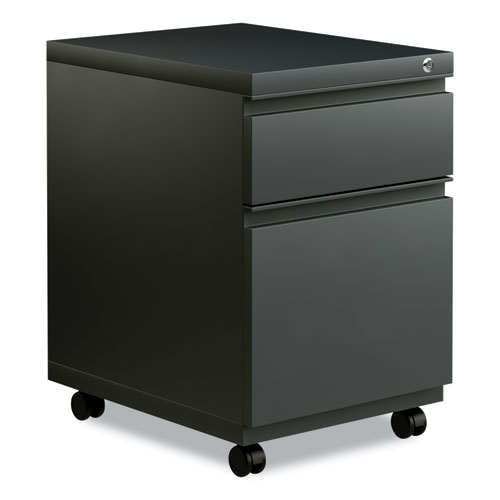 Image of Alera® File Pedestal With Full-Length Pull, Left Or Right, 2-Drawers: Box/File, Legal/Letter, Charcoal, 14.96" X 19.29" X 21.65"