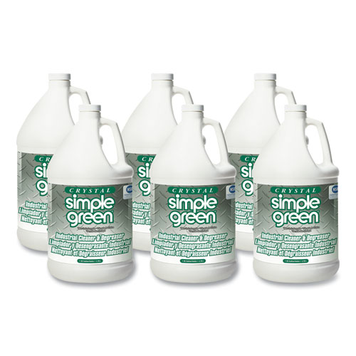 Simple Green® Crystal Industrial Cleaner/Degreaser, 1 Gal Bottle, 6/Carton